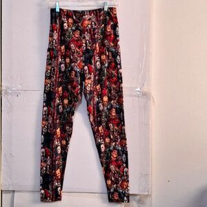 Horror Villains Jogger Athletic Pants Elm Street Freddy Jason Halloween Size S